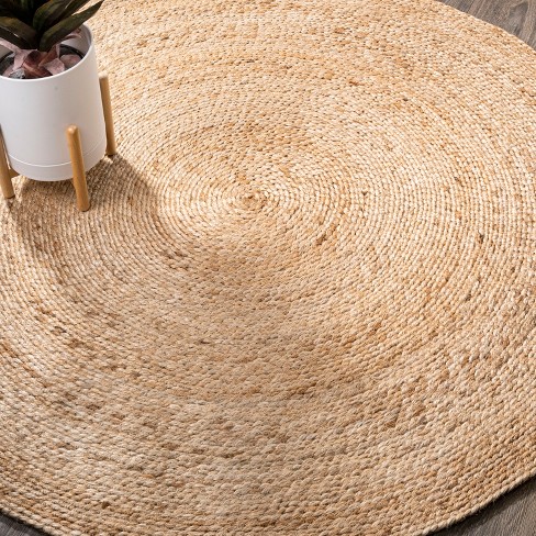 5' Round Soleil Round Area Rug, Natural - Jonathan Y : Target