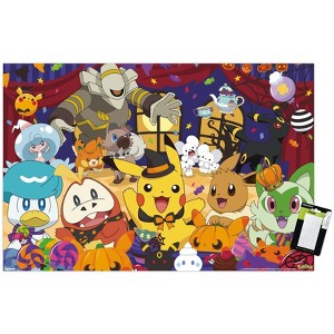 Trends International Pokémon: Halloween Party- Group Unframed Wall Poster Prints - 1 of 4