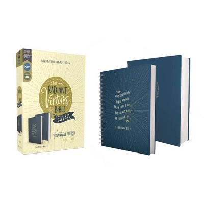 Niv, Radiant Virtues Bible: A Beautiful Word Collection, Hardcover Bible and Journal Gift Set, Red Letter, Comfort Print - by  Zondervan