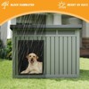 Durable Indoor/Outdoor Portable Dog House, Weatherproof Plastic Pet Shelter for Small/Medium/Large Dogs, Gray ¨C 24.13"H x 25.12"W x 32.2"D - 4 of 4
