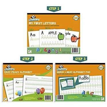 Channie's 3pk Beginner's Alphabet and Handwriting Workbooks