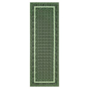 Washable Modern Living Room Rugs, Bordered Non Slip Geometric Area Rug for Bedroom, Soft Low Pile Throw Dining Room Carpet - 1 of 4