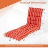 Costway 2 PCS 73" Lounge Chaise Cushion Padded Recliner Cushion Indoor Outdoor Black/Dark Orange/Gray/Orange/Brown/Beige - 3 of 4