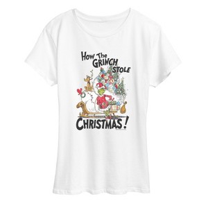 Women's - Dr. Seuss - How The Grinch Stole Christmas Short Sleeve Graphic T-Shirt - 1 of 4