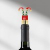 Unique Bargains Bottle Stopper Zinc Alloy TPR Red Green Black Gold Tone 3.94"x1.38"x0.79" 1Pc - 2 of 3