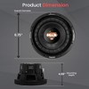 Lanzar MAXP84 8-Inch 800W High Power Subwoofer with Aluminum Voice Coil—Black - 2 of 4