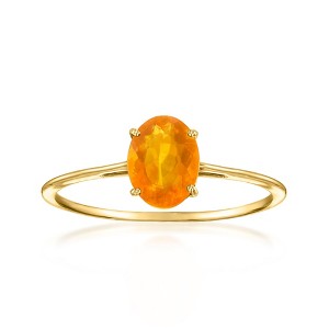 Ross-Simons Fire Opal Ring in 14kt Yellow Gold - 1 of 4