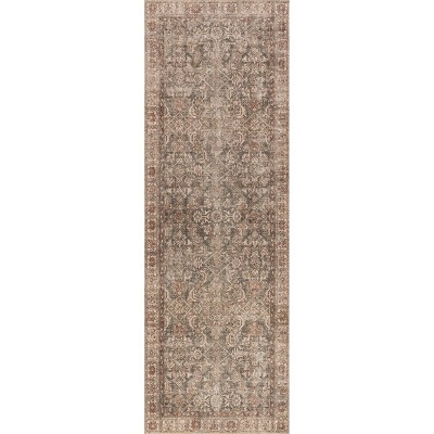 Nuloom Hillstone Collection Calantha Traditional Vintage Medallion Area Rug