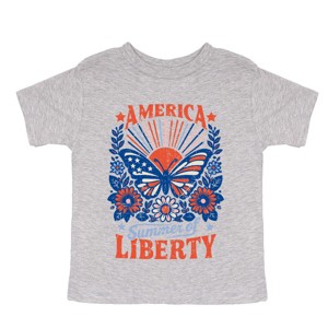 The Juniper Shop America Summer Of Liberty Distressed Toddler Short Sleeve Tee - 1 of 4