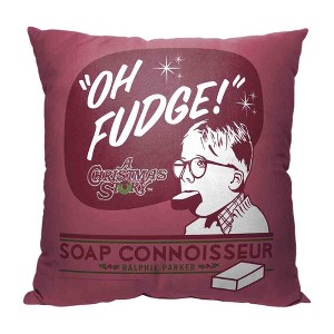 Warner Bros. A Christmas Story Soap Connoisseur Throw Pillow 18x18 Inches - 1 of 2