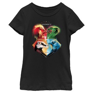 Girl's Harry Potter Hogwarts' Four Houses T-Shirt - 1 of 4