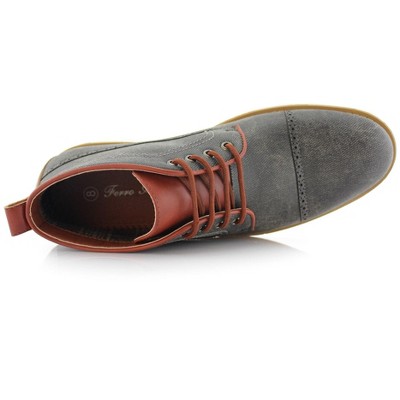 Ferro Aldo Mens Donovan MFA506025 Casual Mid-Top Cap-Toe Sneaker Boots, in Grey, Size 9.5 — фото 6