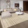 Modern Abstract Area Rug, Machine Washable Low-Pile Non-Slip Shaggy Accent Carpet, Fade-Resistant Rug for Bedroom, Living Room - 4 of 4