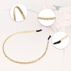 Unique Bargains Women's Metal Twisted Link Chain Shape Headbands Gold Tone Silver Tone 4.72"x0.2" 2 Pcs - 4 of 4