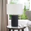 Hudson and Canal 23" Tall Table Lamp with Fabric Shade - 2 of 4