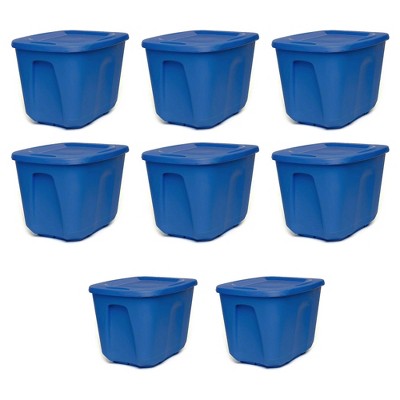 Homz 10-gallon Storage Tote Blue Set of 5top Quality Original Genuine  Tote10 for sale online