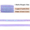 Sequin Trim, 0.5 Inch Flat Glitter Sequin Ribbon, Sparkle Metallic Sequin Strip, Bling Fabric DIY Sewing Embellishment, 27 Yards - 2 of 4