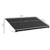 Resenkos Patio Awning, Outdoor Sun Shade Shelter Cover Awnings,16' x 10' Retractable Awning, 280gsm UV Resistant Sunshade Shelter, Brown - 4 of 4