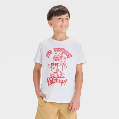 Boys' Short Sleeve 'It's Fryday! Let's Ketchup!' Graphic T-Shirt - Cat & Jack™