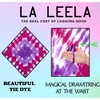 LA LEELA Women's House Daily Routine Evening Wear Holiday Casual Loungewear Relaxed Fit Slit Dress Caftan Long Evening Gown 2X-3X Pink, Tie Dye Design - 2 of 4