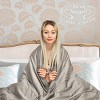 Costway 60''x80'' Heavy weighted Sensory Weighted Blankets Queen/King Size w/ Glass Beads - 2 of 4