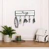 LunaLulinlk Wall Mounted Key Hooks Holder Entryway Wooden Keys Hanger Organizer White - 4 of 4