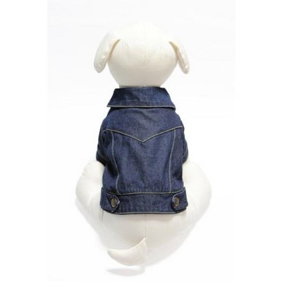 Gooby Denim Jacket for Pets, XLarge, Plain