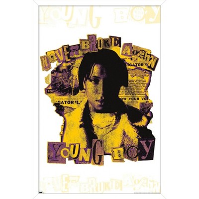 Trends International NBA Youngboy - Channel 9 Framed Wall Poster Prints