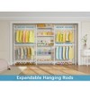 Timate X3 Garment Rack, Wall Mounted Closet System Industrial Pipe  Clothes Rack Walk in Closet, Adjustable from 5'10" to 8'3" - 2 of 4