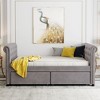 Twin Size Upholstered Daybed with Drawers - 2 of 4