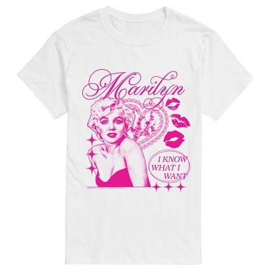 トップス D&G Marilyn Monroe Tee Pink 46 Men's Marilyn Monroe I Know What I Want Short Sleeve Graphic T