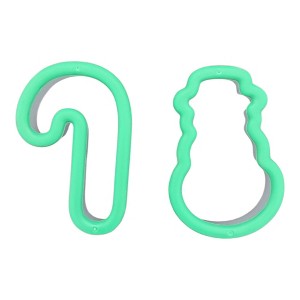 Christmas Cookie Cutters Set, BPA-Free Plastic with Comfort Grip, Dishwasher Safe - 1 of 4