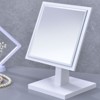 SEVOBAL Bathroom Vanity Mirrors 9.5" Stylish Pedestal Makeup Mirror Adjustable Tilted Viewing Angle for Compact Spaces, White, 7"*5.25"*9.25" - 3 of 4