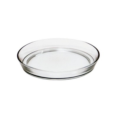 Round Glass Tray for Indoor and Outdoor Gardening Clear - ACHLA Designs