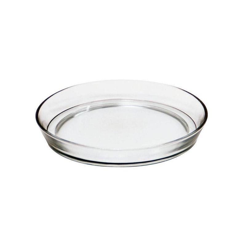 Round Glass Tray for Indoor and Outdoor Gardening Clear - ACHLA Designs, 1 of 6