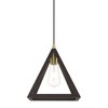 Livex Lighting Pinnacle 1 - Light Pendant in  Bronze/Antique Brass - 4 of 4