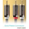 FosPower RCA Y-Adapter 24k Gold Plated (6 Feet), 1 RCA Male to 2 RCA Male Y Splitter Digital Stereo Audio Cable for Subwoofer, Home Theater - 2 of 4