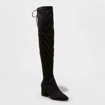 Women's Tay Tall Dress Boots - A New Day™ Black 5 : Target