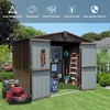 NicBex Durable Metal Storage Shed with Lockable Door Weatherproof Galvanized Steel Garden Shed for Backyard, Lawn, Patio - 2 of 4
