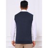 INSPIRE CHIC Men's Casual Sleeveless V-Neck Plaid Argyle Knit Sweater Vest - 3 of 4