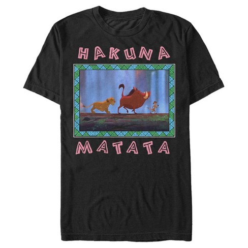 Men s Lion King Waterfall Hakuna Matata T shirt Black 3x Big Tall Target