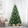 KWPZQEB Pre-lit Artificial Christmas Tree, Prelighted Xmas Tree with Tips & Warm White Lights, Hinged Branches, Realistic Holiday Décor - 2 of 4