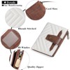 Clotth Womens Wallet - RFID Blocking Compact PU Leather Bifold Design,9 Card Slots & Coin Pocket - for Pocket,Crossbody Bag - 4 of 4