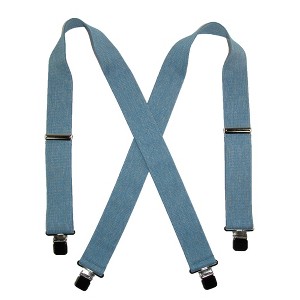 CTM Men's Denim Clip-End 2 Inch Suspenders - 1 of 4