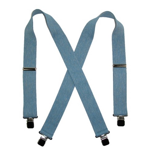 CTM Men's Denim Clip-End 2 Inch Suspenders - image 1 of 1