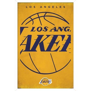 Trends International NBA Los Angeles Lakers - Logo 25 Framed Wall Poster Prints - 1 of 4