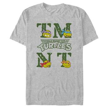 Men's Teenage Mutant Ninja Turtles TMNT Faces Logo T-Shirt