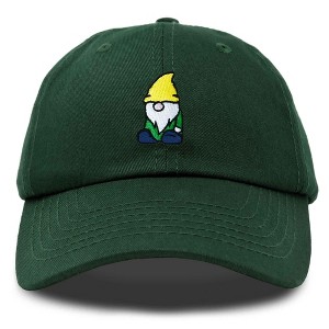 Dalix Gnome Embroidered Cotton Baseball Cap Adjustable Dad Hat Mens - 1 of 4