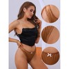 Allegra K Women's Satin G-Strings Light and Breathable Thongs - 3 of 4