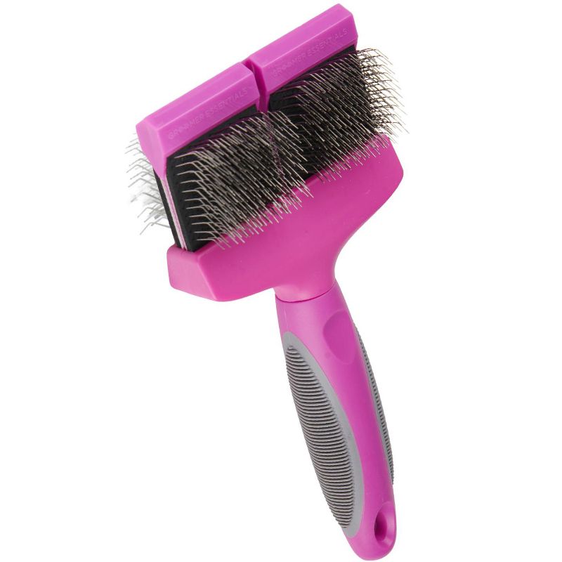 Groomer Essentials Flexible Slicker Brush - Double/Medium Firm, 1 of 5